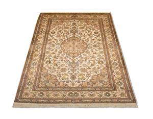 Kaschmir Seide - 184x124cm Beige - Naturfaser - 124 x 1 x 184 cm