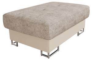 Polsterhocker Cotere Beige - Cremeweiß