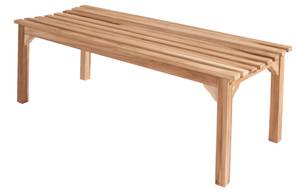 Gartenbank SIRIA Beige - Massivholz - Holzart/Dekor - 120 x 46 x 48 cm