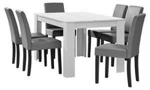 Set Table 6 Chaises Forssa Gris