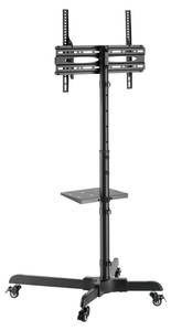 TV-Standfuß LUMFS23-44TW Schwarz - Metall - 72 x 143 x 61 cm