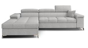 Ecksofa RICA Grau - Ecke davorstehend links