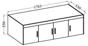 FURNIX Kleiderschrank Eliza 4D Weiß Weiß