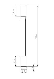 Wandleuchte Sappo 4000K Gold - Höhe: 120 cm