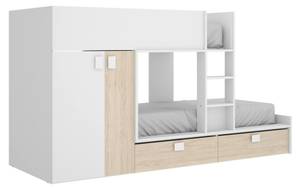 Lit pour enfants Breithorn Blanc - Bois manufacturé - 275 x 150 x 108 cm