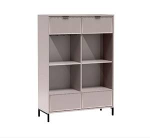 Mediawand LINKI 1 Beige - Holzwerkstoff - 330 x 195 x 40 cm