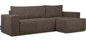 NAPI II Universal - Ecksofa Dunkelbraun - Breite: 262 cm