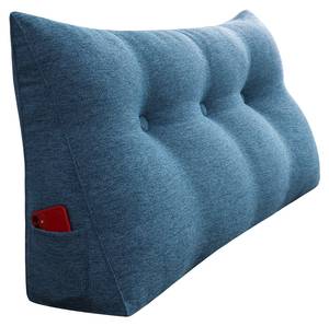 Coussin cunéiforme pour dossier Bleu - 100 x 50 cm