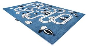 Tapis Petit Town Ville Rue Bleu 200 x 290 cm