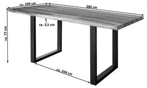 Esstisch LOTTI Braun - Rotbraun - 280 x 100 cm