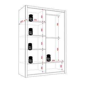 Spiegelschrank BERTI Braun - Breite: 120 cm