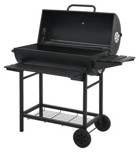 Grillwagen Armento Schwarz - Metall - 108 x 95 x 61 cm