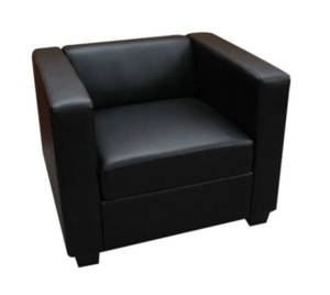 Sessel Loungesessel Lille Schwarz