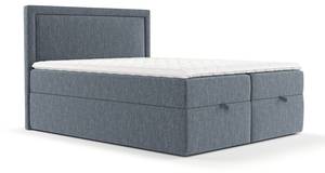 Premium Boxspringbett Pao Blau - Breite: 140 cm