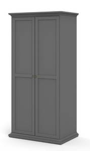 Kleiderschrank Venedig Grau - Holz teilmassiv - 96 x 201 x 60 cm