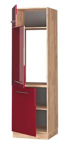 Armoire pour frigo Fame-Line 38406 Bordeaux brillant - Imitation chêne truffier de sonoma