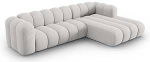 modulares Ecksofa LUPINE 4 Sitzplätze Hellgrau