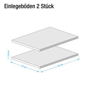 Inlegplanken Allround II (2-delige set) wit