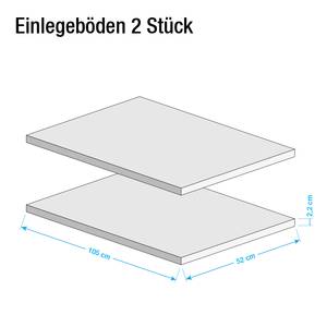 Einlegeboden Telsen Wildeiche Dekor - Breite: 105 cm