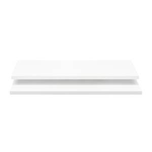 Tablettes Soft Smart I (lot de 2) Blanc - Pour 120 cm de largeur / 42 cm de profondeur