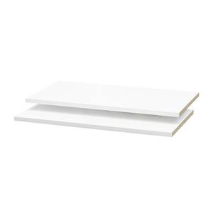 Tablettes Soft Smart I (lot de 2) Blanc - Pour 150 cm de largeur / 42 cm de profondeur