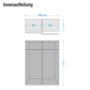 Tablettes Soft Smart II (lot de 2) Imitation chêne - Pour 120 cm de largeur / 61 cm de profondeur