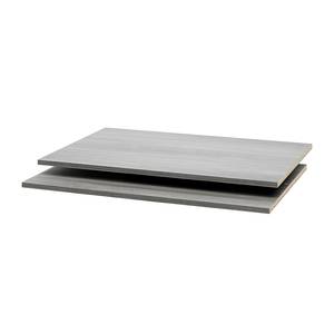 Tablettes Soft Smart II (lot de 2) Imitation chêne argenté - Pour 120 cm de largeur / 61 cm de profondeur