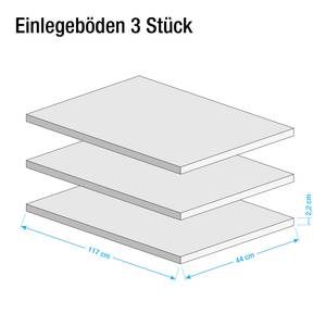 Einlegeböden Musa (3er Set) Weiß