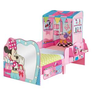 Lit simple Minnie Mouse Rose foncé - Bois manufacturé - 145 x 77 x 26 cm