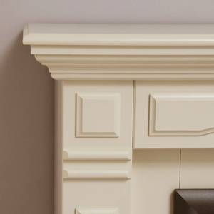 Caminetto elettrico Wales Color bianco crema laccato