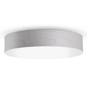 Plafonnier LED Veneli 1 ampoule - Frêne taupe - Abat-jour diamètre : 50 cm