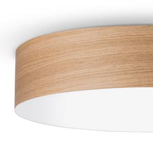 Plafonnier LED Veneli 1 ampoule - Chêne - Abat-jour diamètre : 50 cm