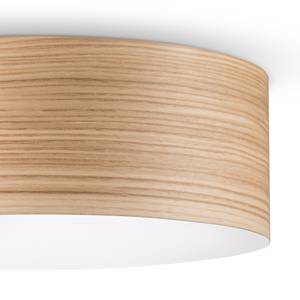 Plafonnier LED Veneli 1 ampoule - Duramen de frêne - Abat-jour diamètre : 30 cm