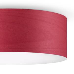 LED-plafondlamp Veneli 1 lichtbron - Essenhouten rood - Diameter lampenkap: 30 cm