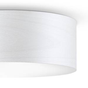 LED-plafondlamp Veneli 1 lichtbron - Essenhouten wit - Diameter lampenkap: 30 cm