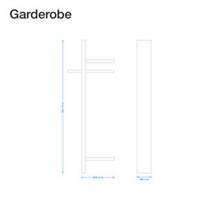 Garderobe Emma eikenhout wit