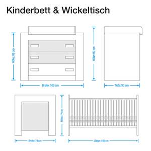 Sparset Emily (2-tlg.) Eiche/Grau