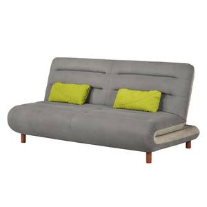 Schlafsofa Energy Webstoff Grau / Cappuccino / Limettengrün