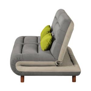 Schlafsofa Energy Webstoff Grau / Cappuccino / Limettengrün