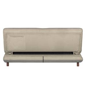 Schlafsofa Energy Webstoff Grau / Cappuccino / Limettengrün