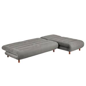 Ecksofa Energy (beidseitig montierbar) Webstoff - Grau