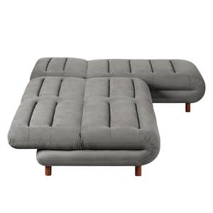 Ecksofa Energy (beidseitig montierbar) Webstoff - Grau