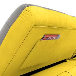 Ecksofa Energy (beidseitig montierbar) Webstoff - Grau / Gelb