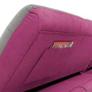 Ecksofa Energy (beidseitig montierbar) Webstoff - Grau / Beere