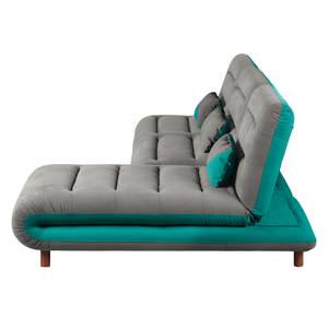 Ecksofa Energy (beidseitig montierbar) Webstoff - Grau / Türkis