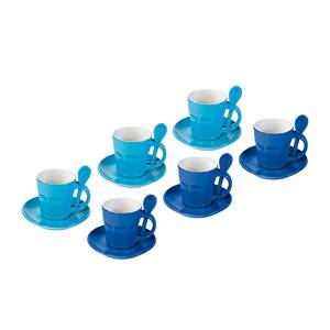 Espresso-Set Intermezzo (6er-Set) türkis/blau