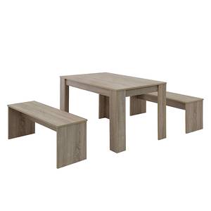 Eetgroep Broby (3-delige set) Sonoma eikenhouten look - 120x80cm