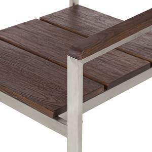 Tuinstoelen Teakline Premium (2-delige set) - massief teakhout/roestvrij staal