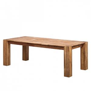 Eettafelset Noahline IV Bruin - Massief hout - Hout - 244 x 2 x 153 cm