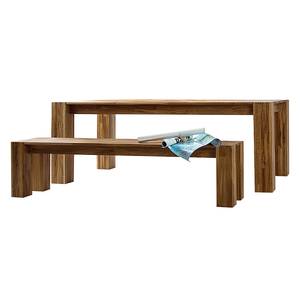 Eettafelset Noahline IV Bruin - Massief hout - Hout - 244 x 2 x 153 cm